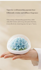 Handmade ceramic hydrangea aromatherapy diffuser + teapot