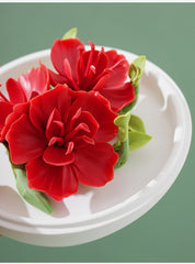 Handmade ceramic flower aromatherapy diffuser + tea set