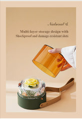 Handmade ceramic flower aromatherapy diffuser