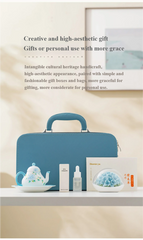 Handmade ceramic hydrangea aromatherapy diffuser + teapot