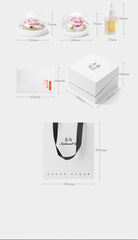 Handmade ceramic pink rose flower aromatherapy diffuser