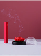 Handmade ceramic double flowers aromatherapy diffuser