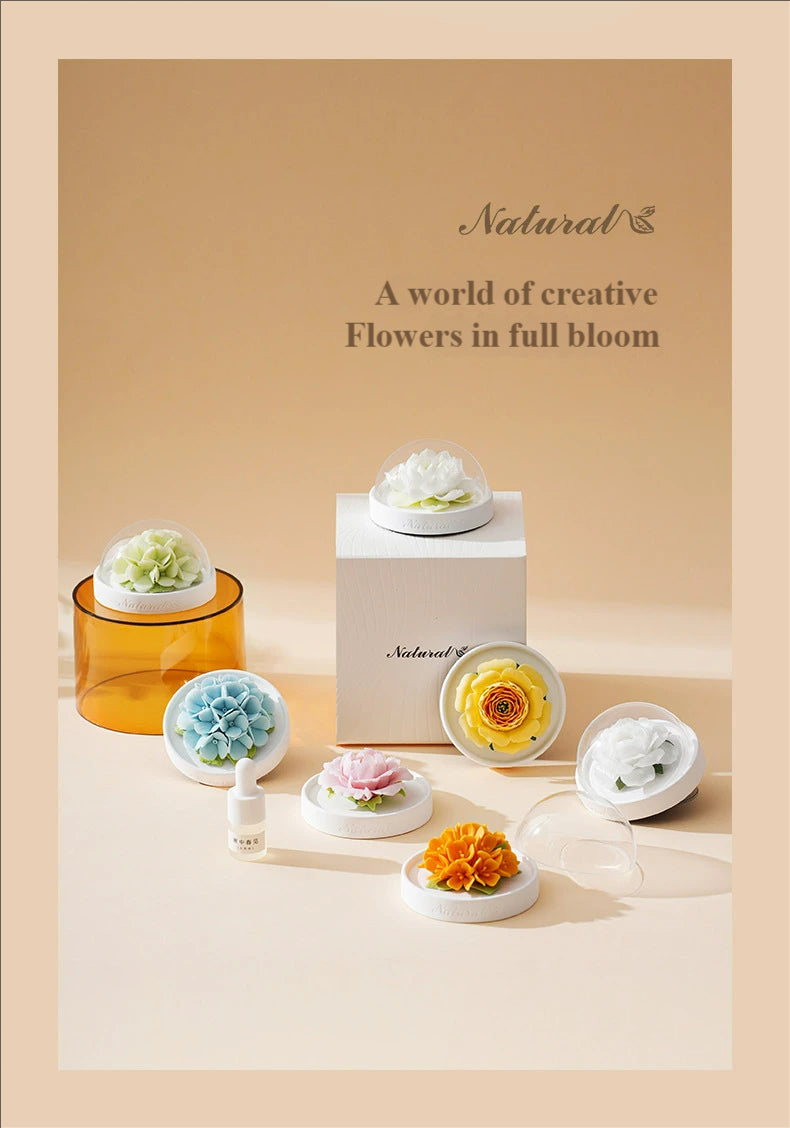 Handmade ceramic flower aromatherapy diffuser