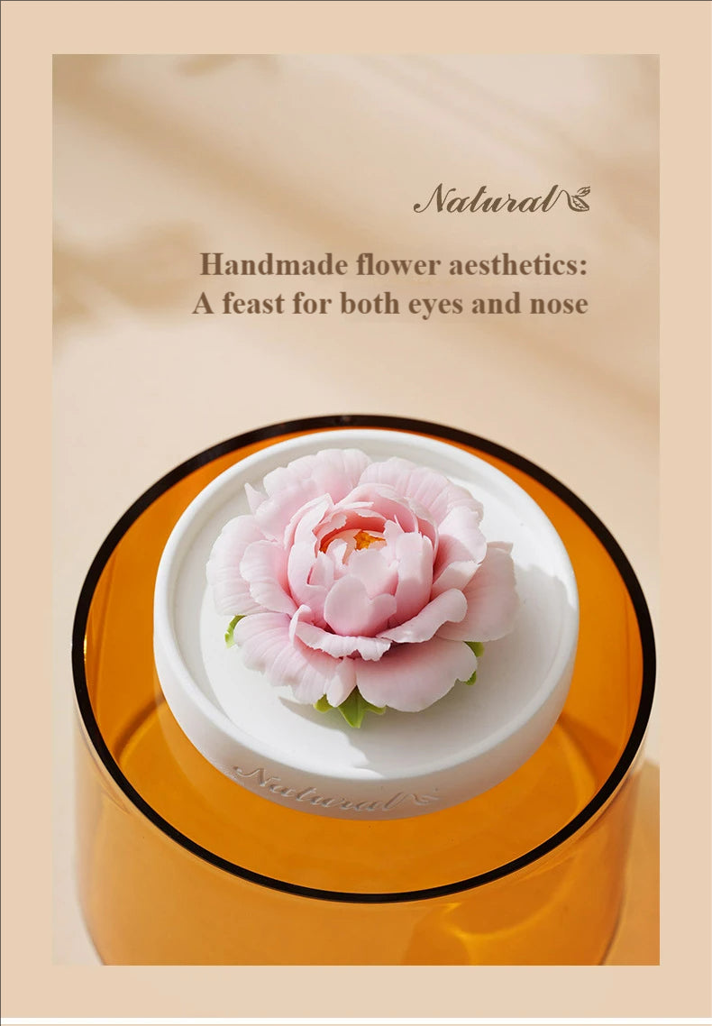 Handmade ceramic flower aromatherapy diffuser