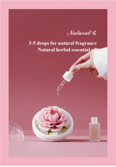 Handmade ceramic peony aromatherapy diffuser