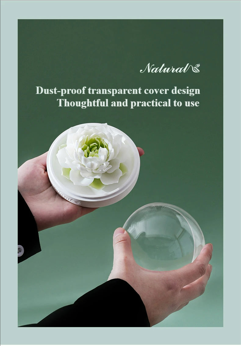 Handmade ceramic white lotus flower aromatherapy diffuser