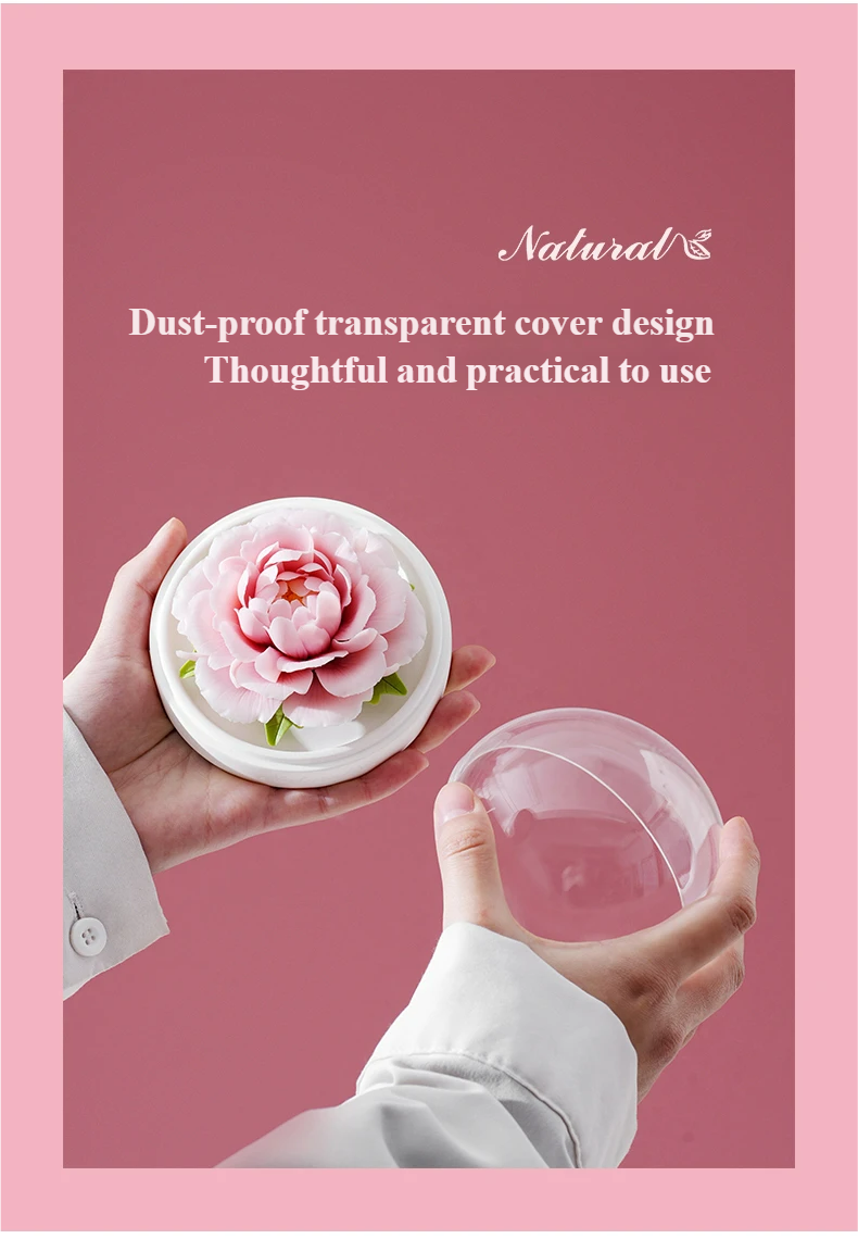 Handmade ceramic peony aromatherapy diffuser