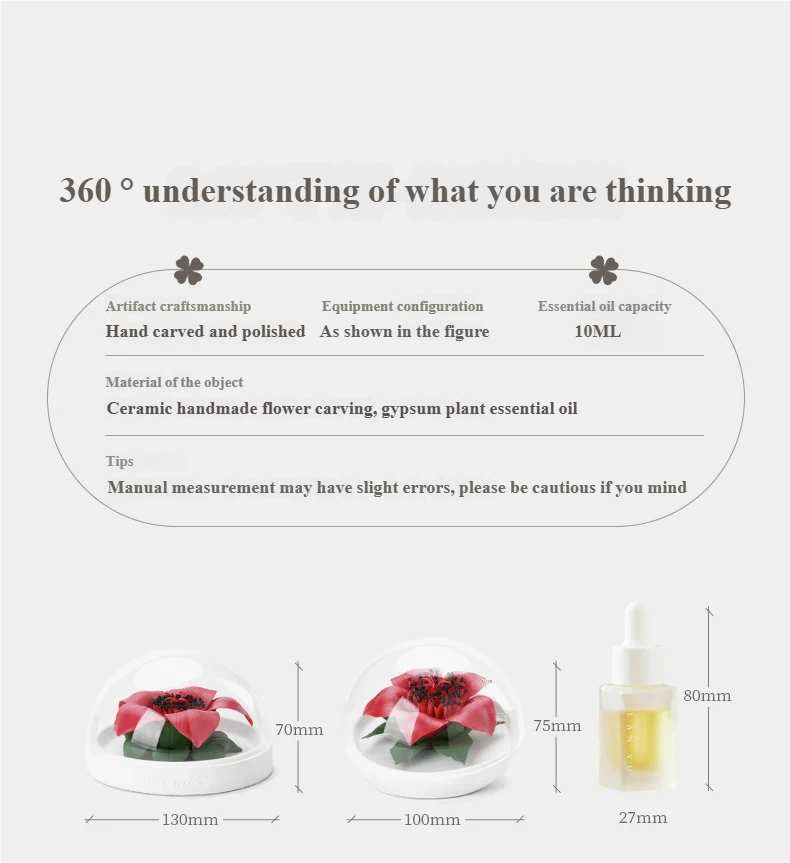 Handmade ceramic kapok aromatherapy diffuser