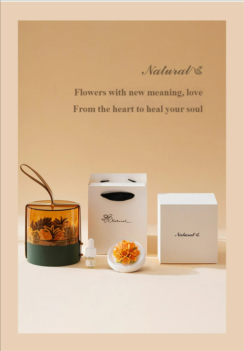 Handmade ceramic flower aromatherapy diffuser