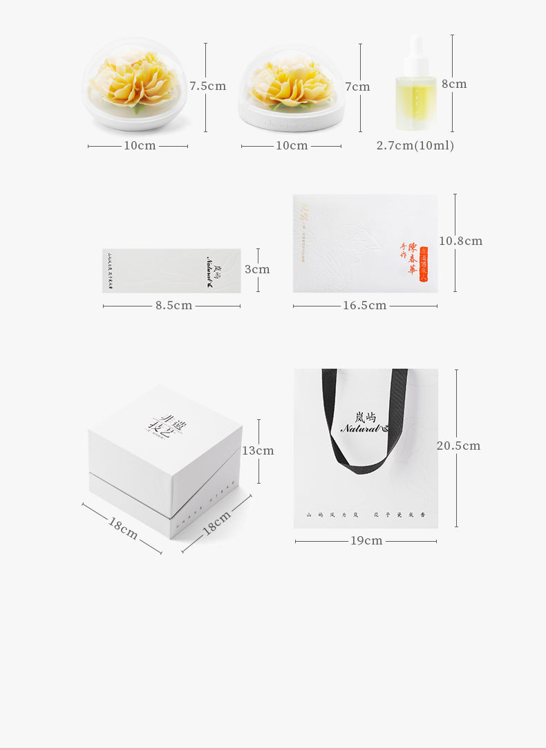 Handmade ceramic Yao yellow peony aromatherapy diffuser