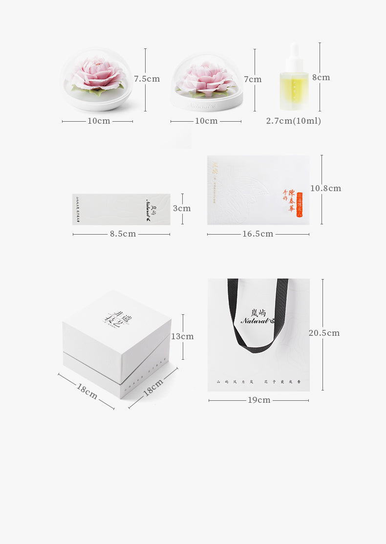 Handmade ceramic peony aromatherapy diffuser