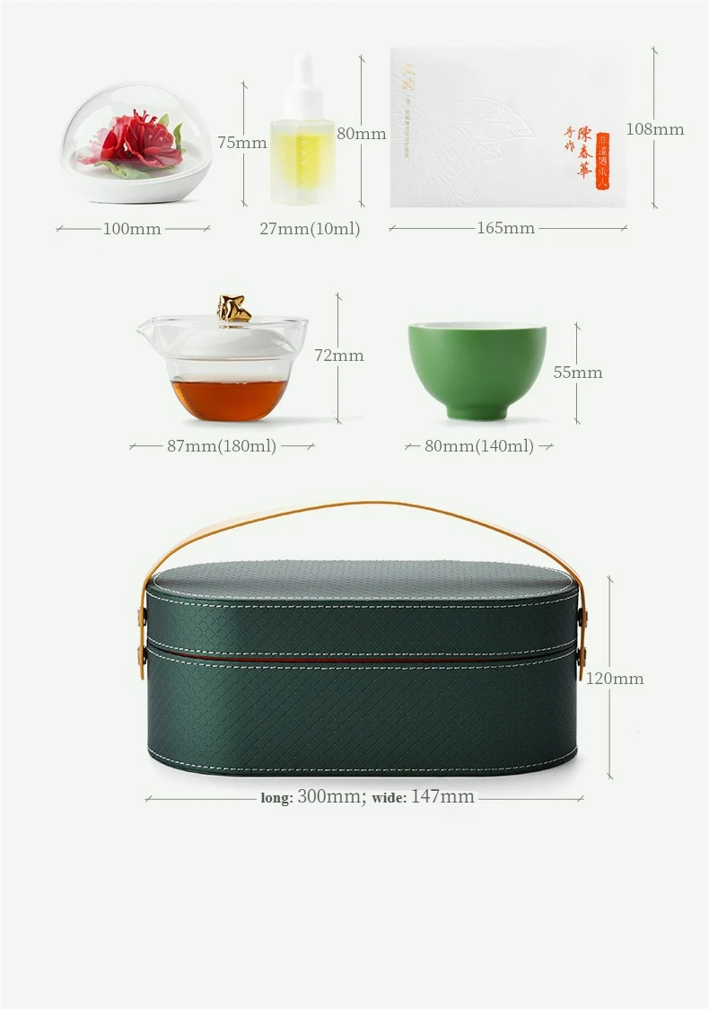 Handmade ceramic flower aromatherapy diffuser + tea set