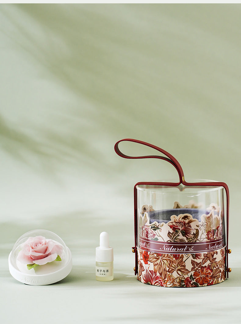 Handmade ceramic floral aromatherapy diffuser
